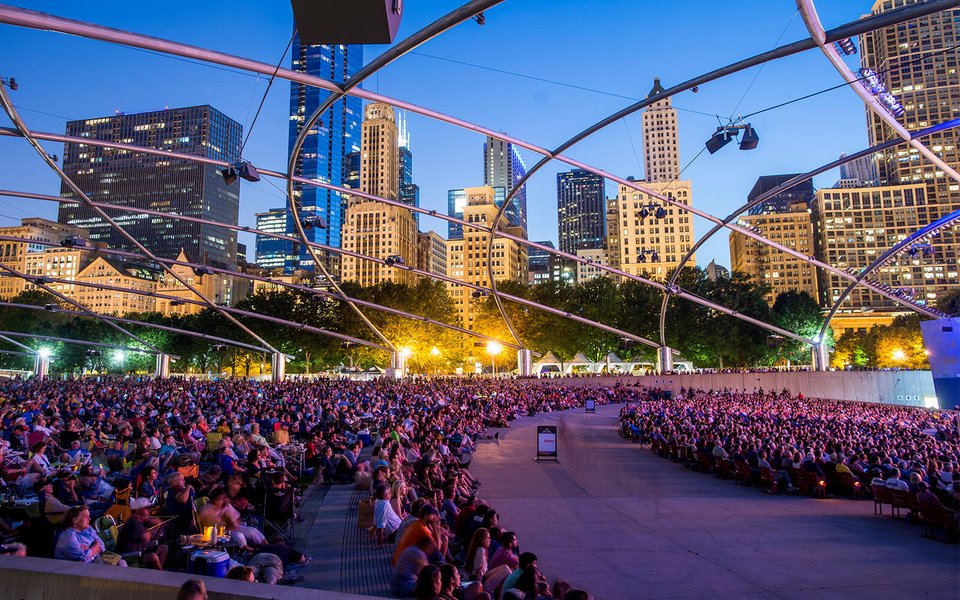 Audience at Jay Pritzker Pavilion