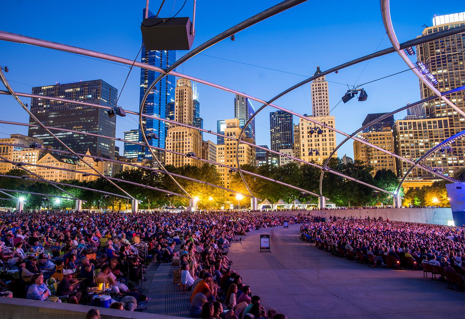 Audience at Jay Pritzker Pavilion