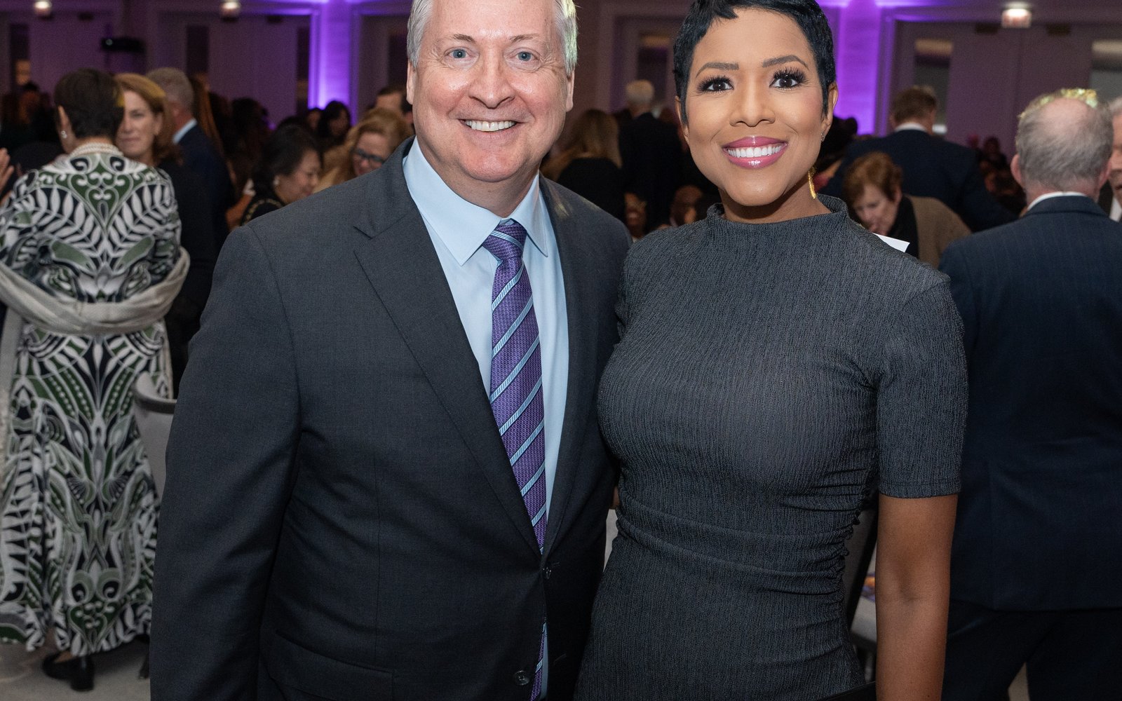 Paul Winberg, Festival President and CEO, with Irika Sargent (CBS Chicago), event emcee