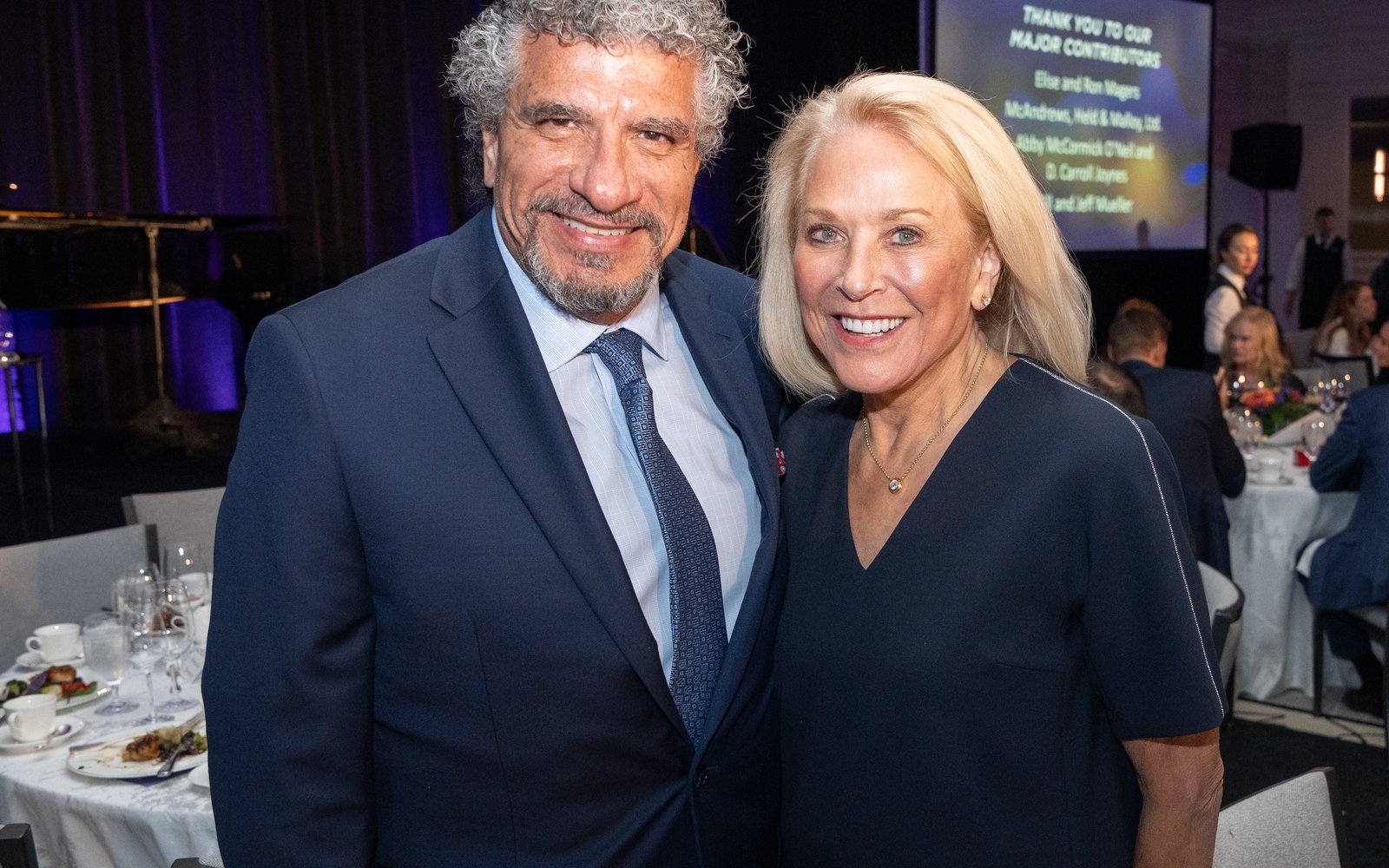 Giancarlo Guerrero with Karen Zupko, event chair