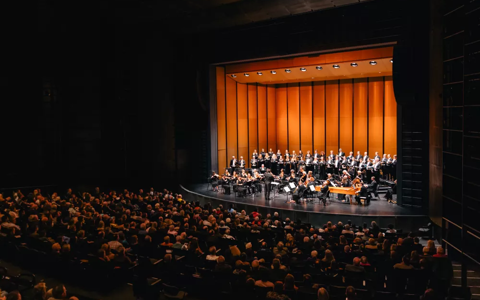 Harris Theater Onstage Picture Orchestra Shell