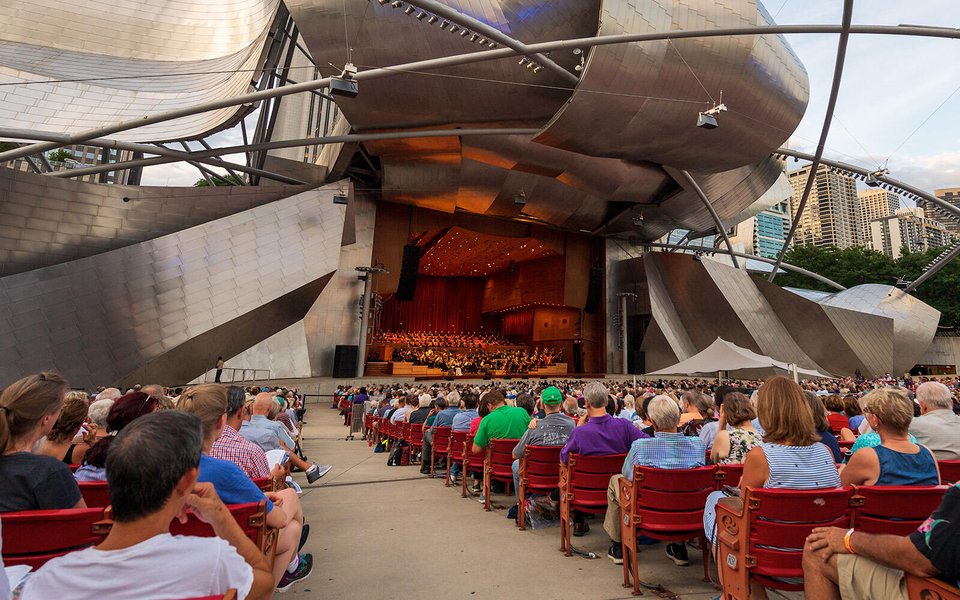 Audience at Jay Pritzker Pavilion