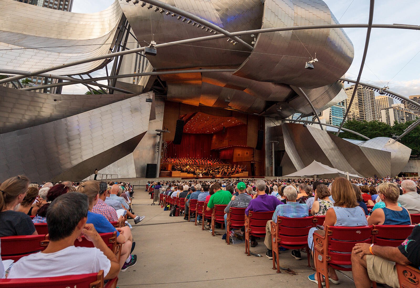 Audience at Jay Pritzker Pavilion