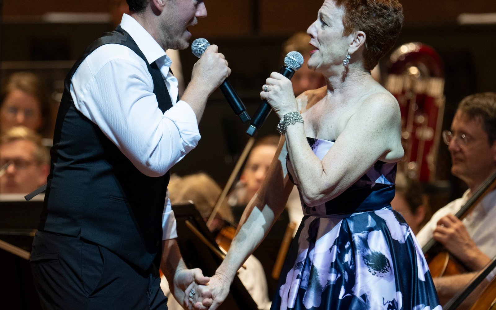 John Riesen and Lisa Vroman, vocalists - Credit: Norman Timonera